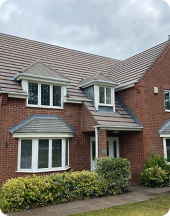 Roof shown after cleaning